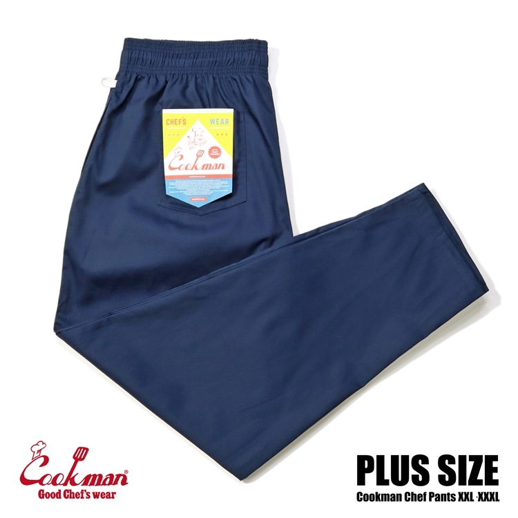 եѥ Chef Pants Navy Plus Size