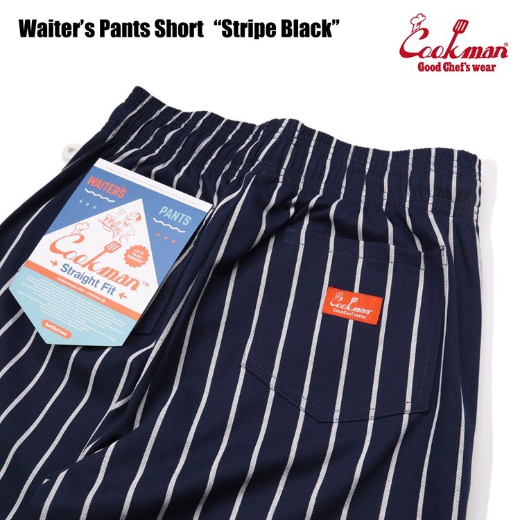 ѥ Waiter's Pants Short Stripe Navy