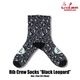 ���å��� Rib Crew Socks Black Leopard