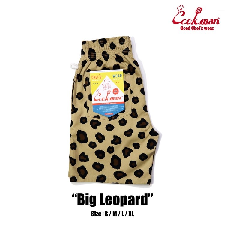 եѥ Chef Pants Short Big Leopard