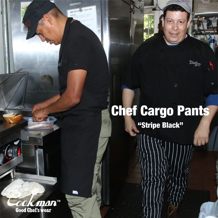 �����եѥ�� Chef Pants Cargo Stripe Black