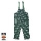 С Fisherman's Bib Overall Stripe Dark Green