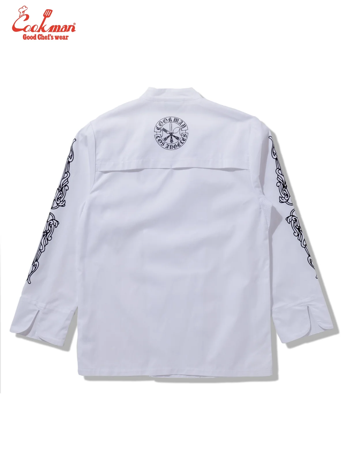 �����ե����� Chef Coat Long Sleeve Vented Cutlery White