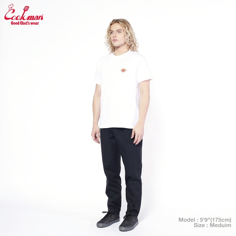 Embroidery T FAT BURGER Logo White