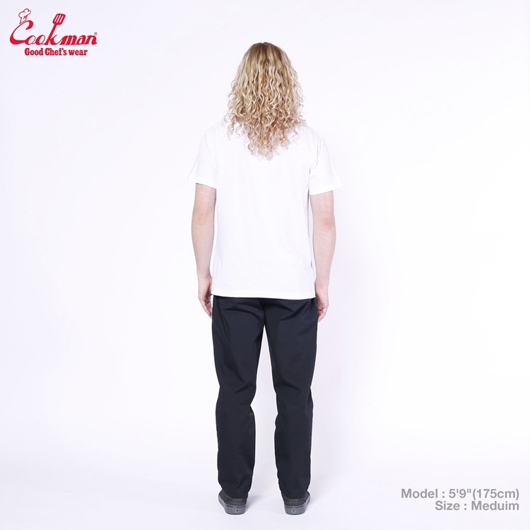 Embroidery T FAT BURGER Logo White