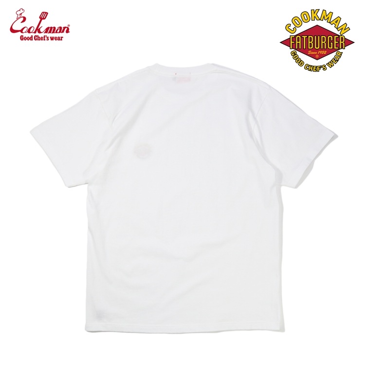 Embroidery T FAT BURGER Logo White
