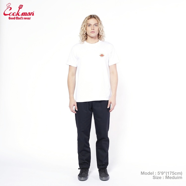 Embroidery T FAT BURGER Logo White