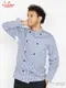 �����ե����� Chef Coat Long Sleeve Vented Gingham Navy
