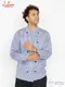 �����ե����� Chef Coat Long Sleeve Vented Gingham Navy
