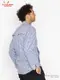 �����ե����� Chef Coat Long Sleeve Vented Gingham Navy