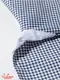 �����ե����� Chef Coat Long Sleeve Vented Gingham Navy