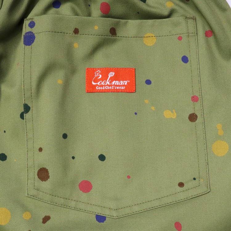 �����եѥ�� Chef Pants Short Sauce Splash Olive