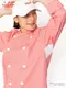 �����ե����� Chef Coat Long Sleeve Vented Gingham Red