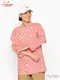 �����ե����� Chef Coat Long Sleeve Vented Gingham Red