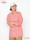 �����ե����� Chef Coat Long Sleeve Vented Gingham Red