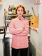 �����ե����� Chef Coat Long Sleeve Vented Gingham Red