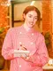 �����ե����� Chef Coat Long Sleeve Vented Gingham Red