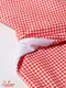 �����ե����� Chef Coat Long Sleeve Vented Gingham Red