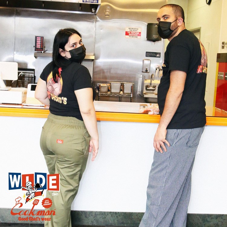 �磻�ɥ����եѥ�� Wide Chef Pants Khaki