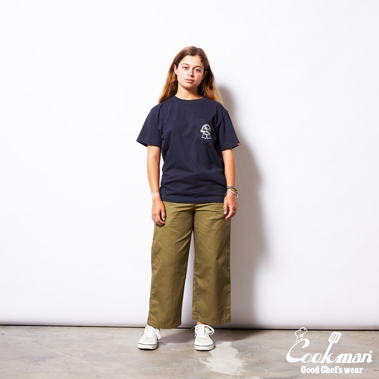 �磻�ɥ����եѥ�� Wide Chef Pants Khaki