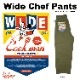 �磻�ɥ����եѥ�� Wide Chef Pants Khaki