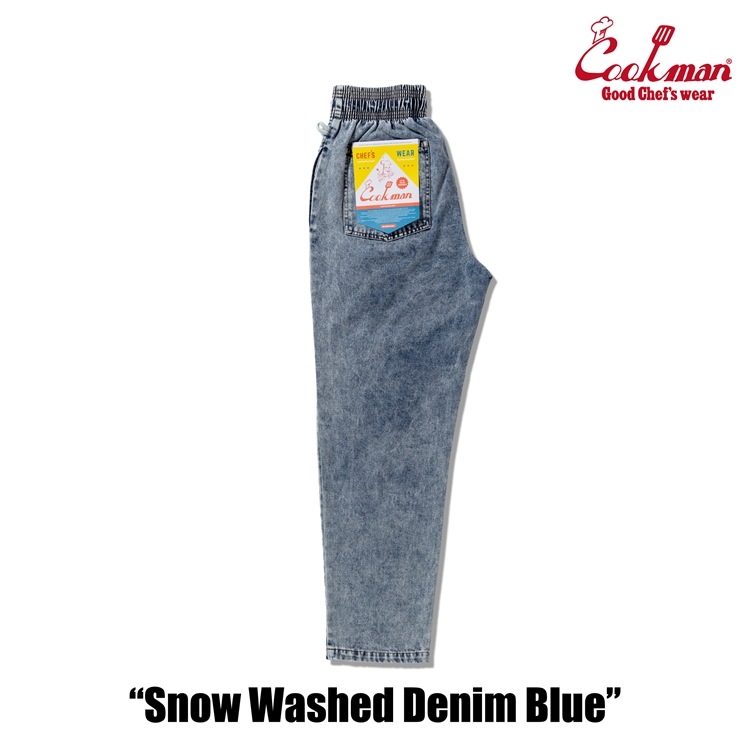 �����եѥ�� Chef Pants Snow Washed Denim Blue