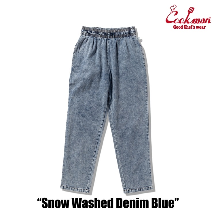 �����եѥ�� Chef Pants Snow Washed Denim Blue