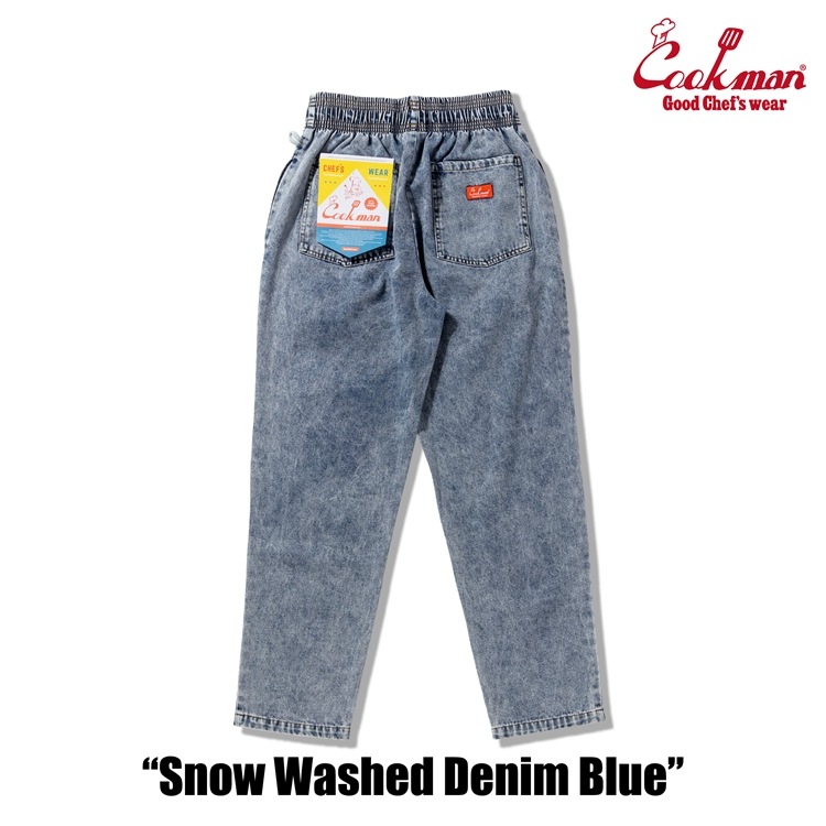 �����եѥ�� Chef Pants Snow Washed Denim Blue