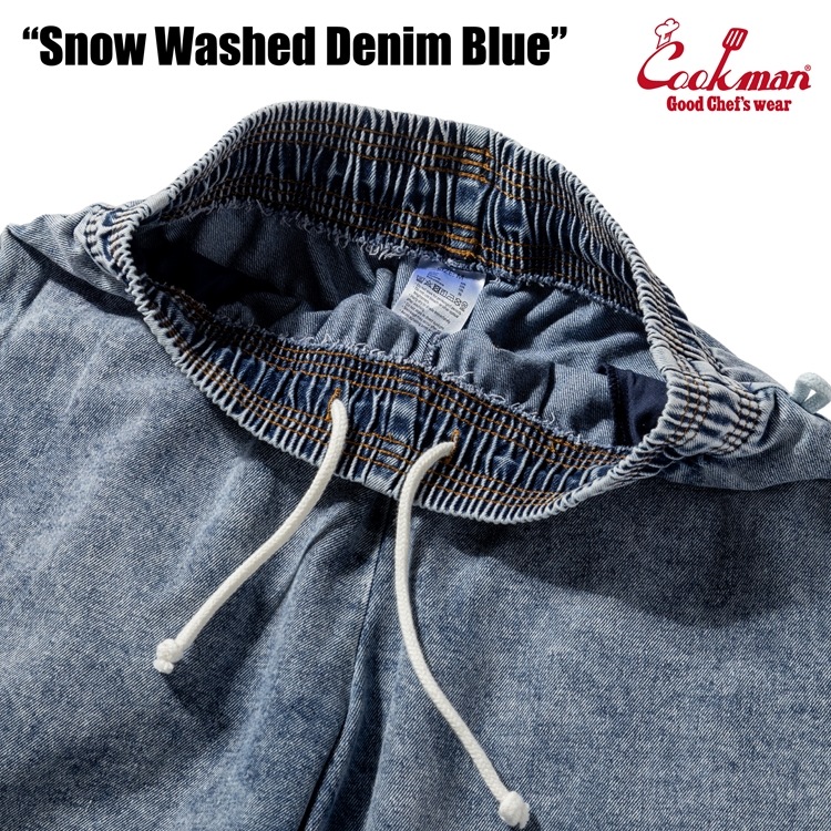 �����եѥ�� Chef Pants Snow Washed Denim Blue