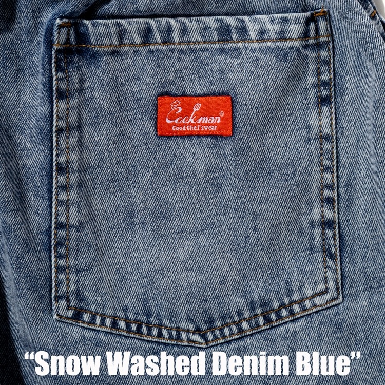 �����եѥ�� Chef Pants Snow Washed Denim Blue
