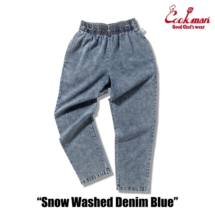 �����եѥ�� Chef Pants Snow Washed Denim Blue