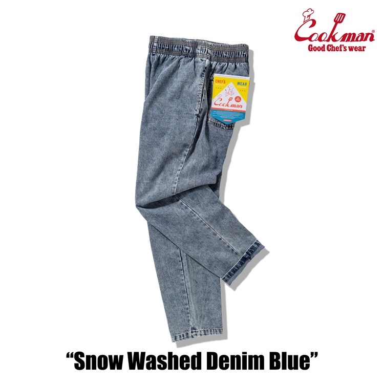 �����եѥ�� Chef Pants Snow Washed Denim Blue