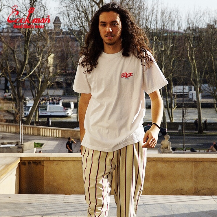 եѥ Chef Pants Stripe French Blanc