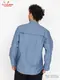 �����ե����� Chef Coat Long Sleeve Vented Chambray Blue