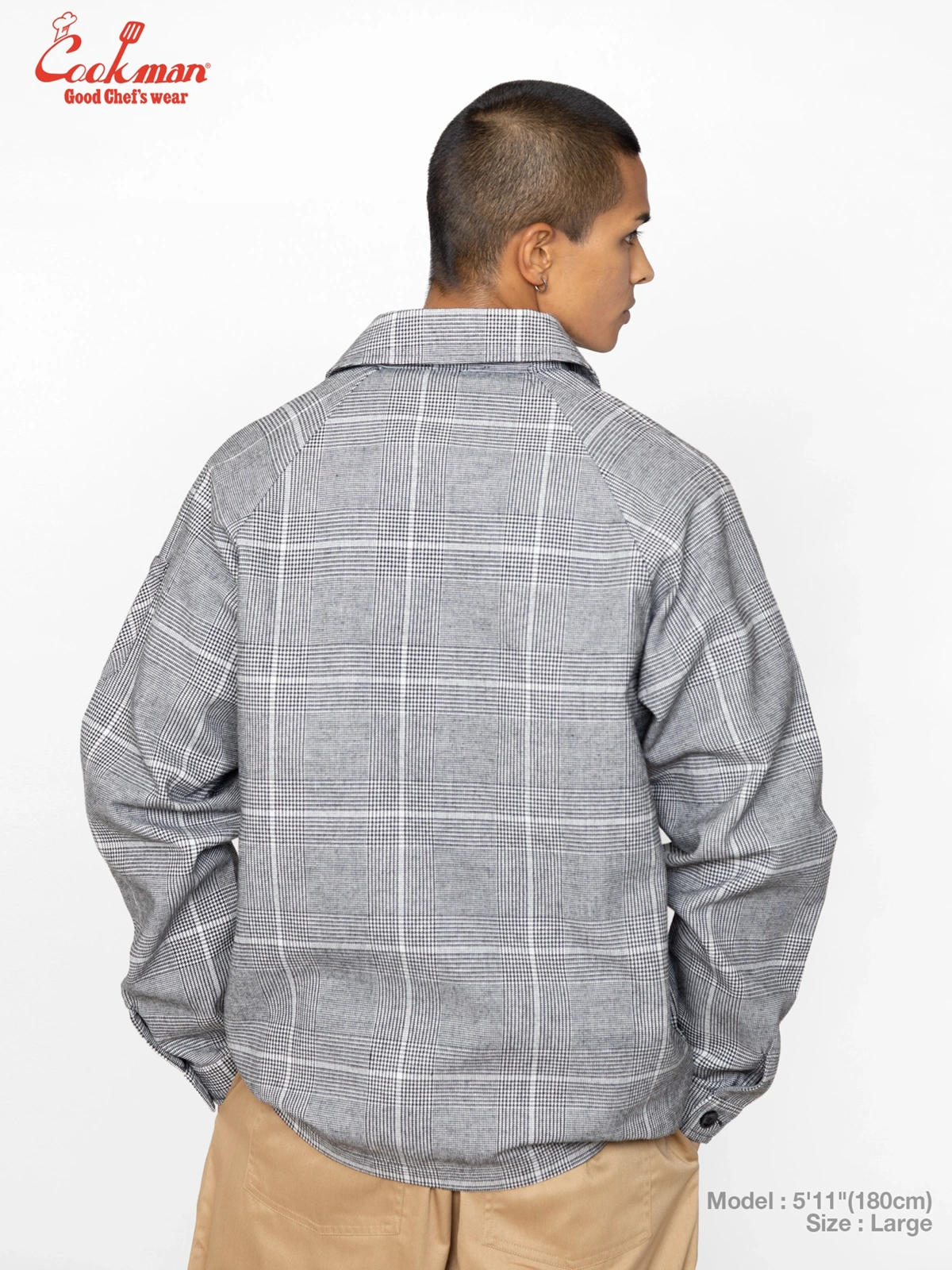 �ǥ�Х꡼���㥱�å� Delivery Jacket With Lining Glen Check Black
