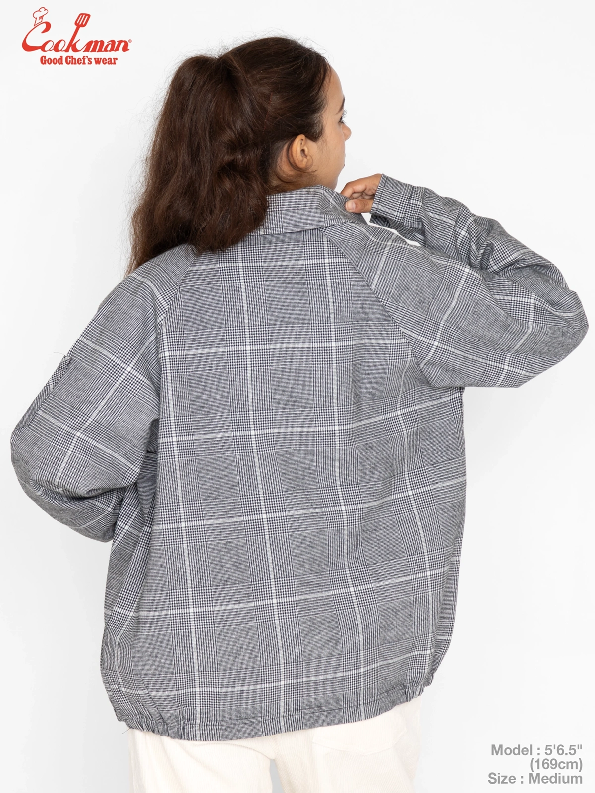 �ǥ�Х꡼���㥱�å� Delivery Jacket With Lining Glen Check Black