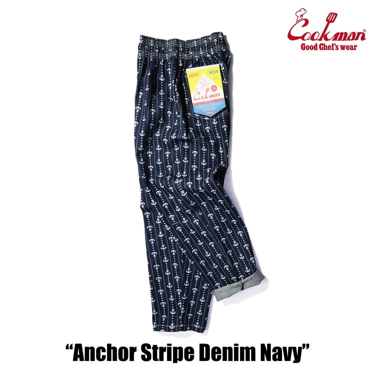 �����եѥ�� Chef Pants Anchor Stripe Denim