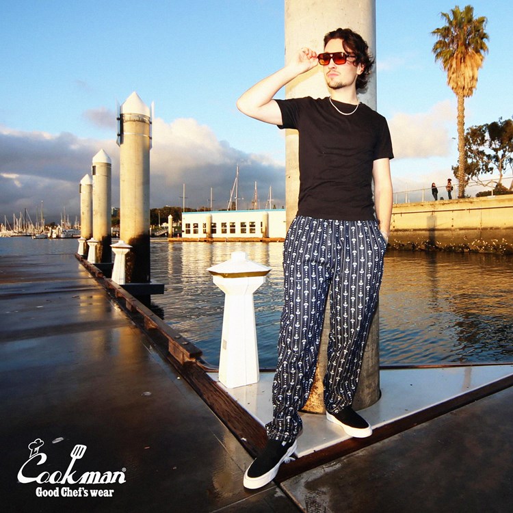 �����եѥ�� Chef Pants Anchor Stripe Denim