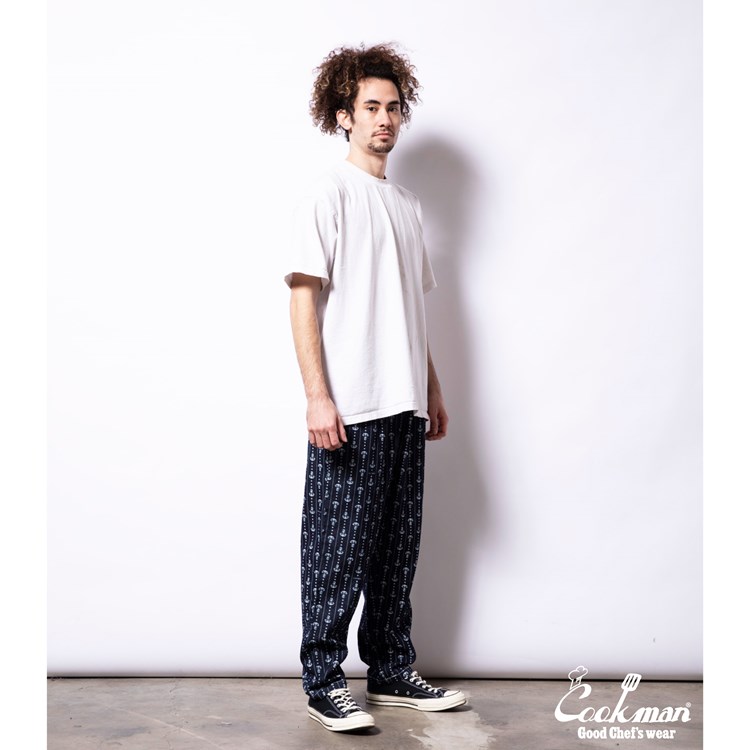 �����եѥ�� Chef Pants Anchor Stripe Denim