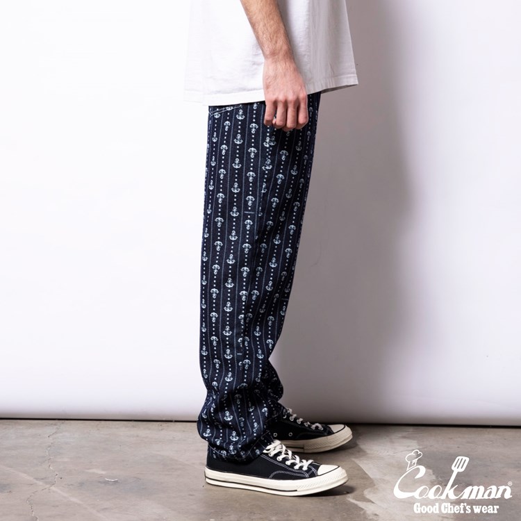 �����եѥ�� Chef Pants Anchor Stripe Denim