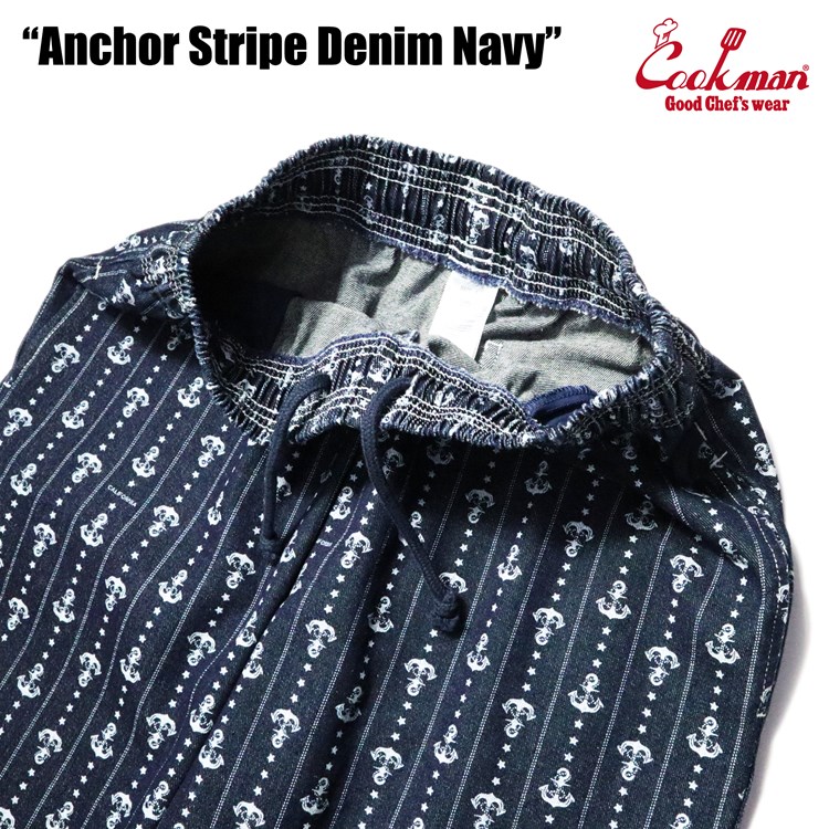 �����եѥ�� Chef Pants Anchor Stripe Denim
