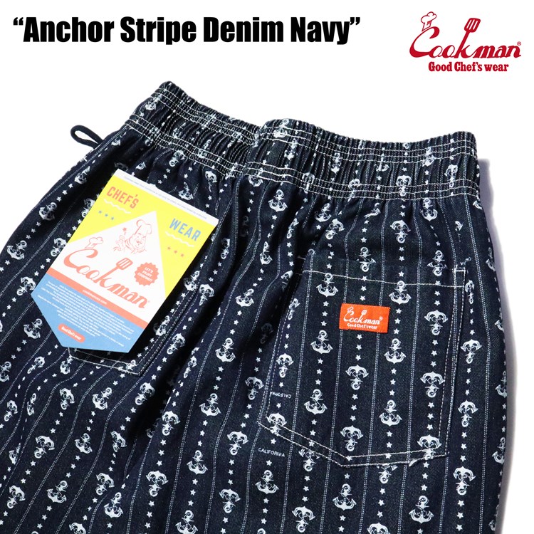 �����եѥ�� Chef Pants Anchor Stripe Denim