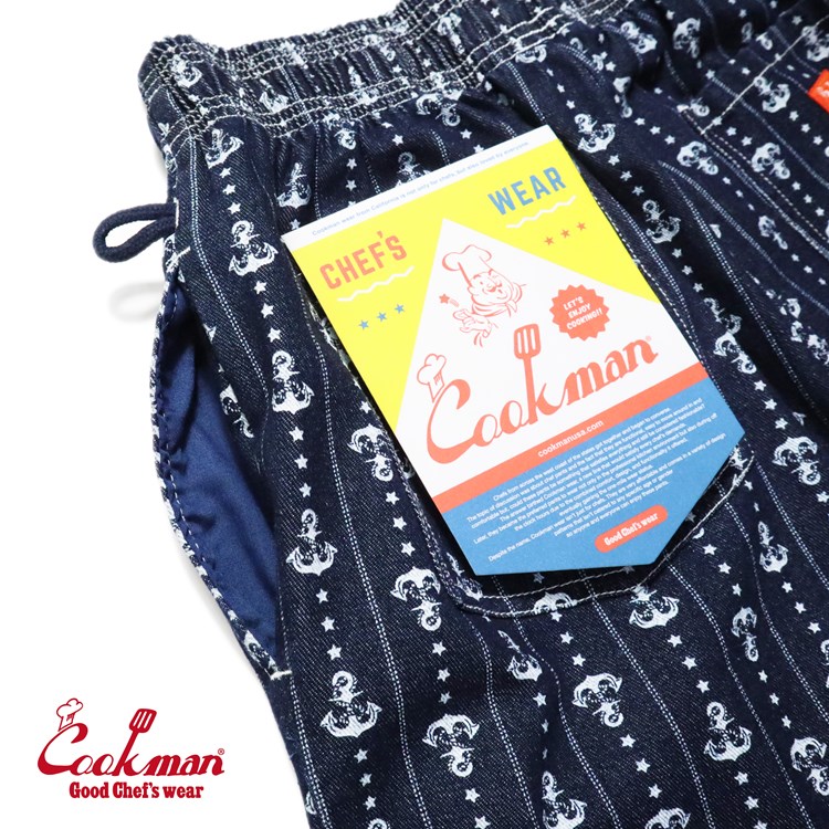 �����եѥ�� Chef Pants Anchor Stripe Denim