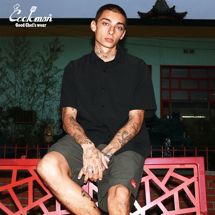 �������� Work Shirts Short  Sleeve Light Black