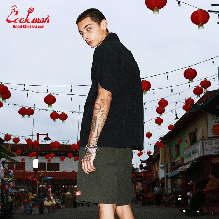 �������� Work Shirts Short  Sleeve Light Black