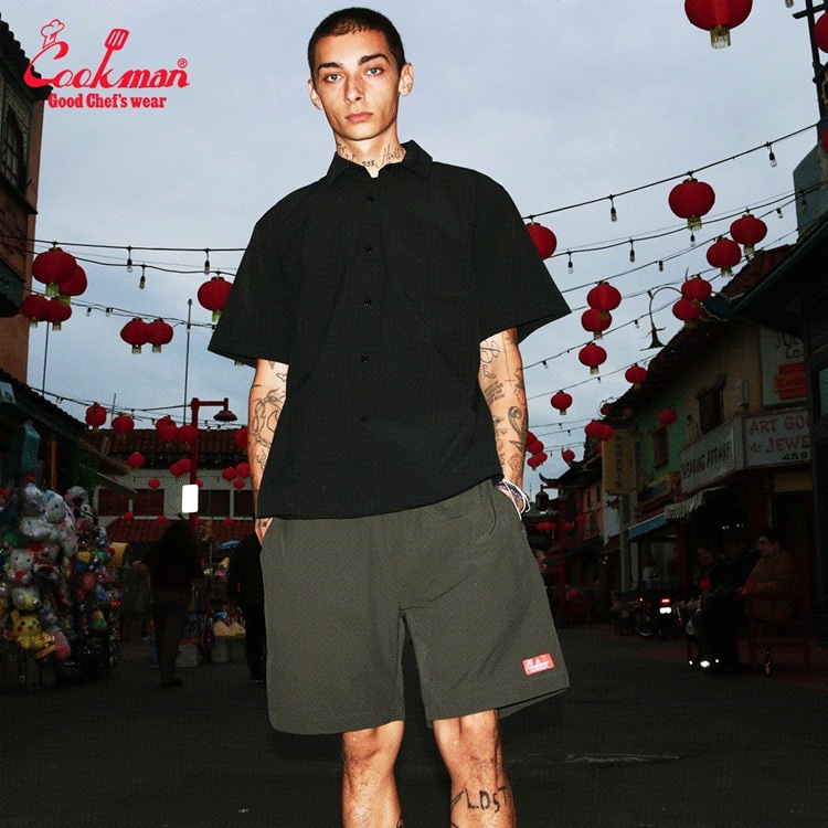 �������� Work Shirts Short  Sleeve Light Black