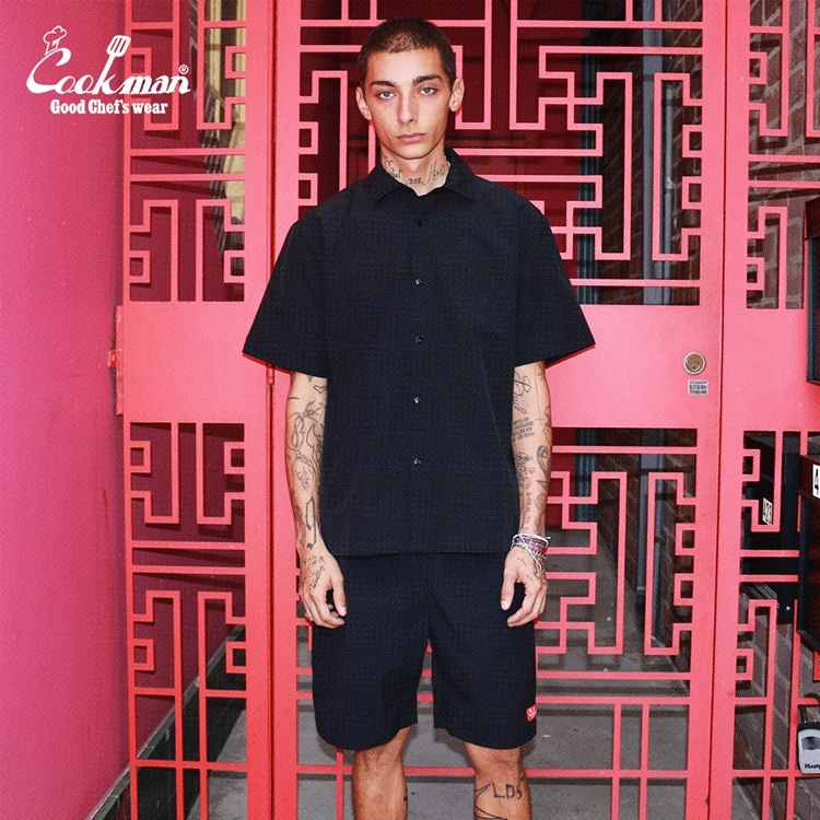 �������� Work Shirts Short  Sleeve Light Black