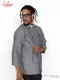 �����ե����� Chef Coat Long Sleeve Vented Chambray Black