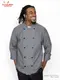 �����ե����� Chef Coat Long Sleeve Vented Chambray Black