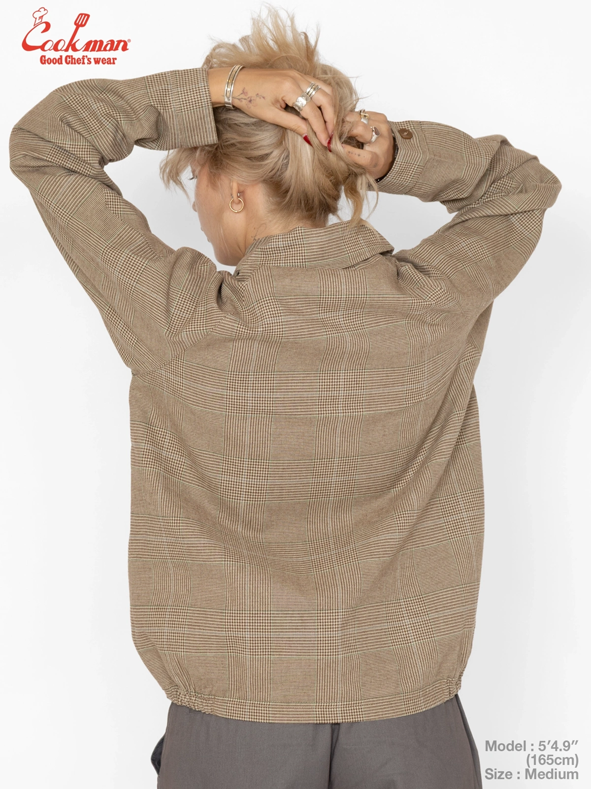 �ǥ�Х꡼���㥱�å� Delivery Jacket With Lining Glen Check Brown